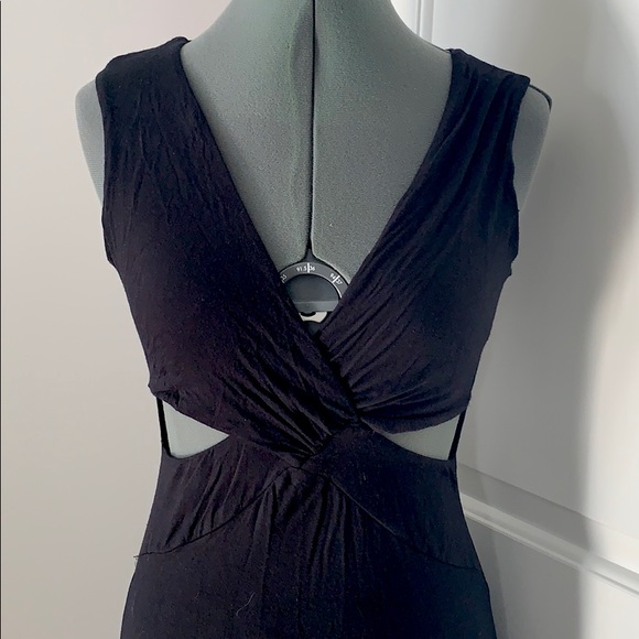 Black Light Knit Cut-Out Dress - Picture 2 of 3